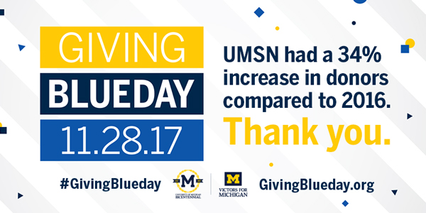 Giving Blueday thank you