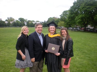 Ressler and friends at Tufts commencement in 2011