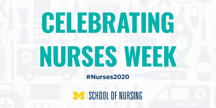 Celebrating nurses week graphic